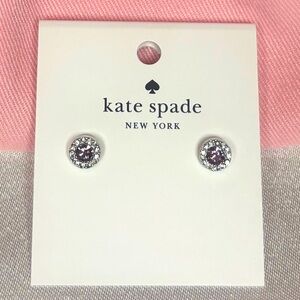 New!  Kate Spade - pink stone center earrings ♠️🩷